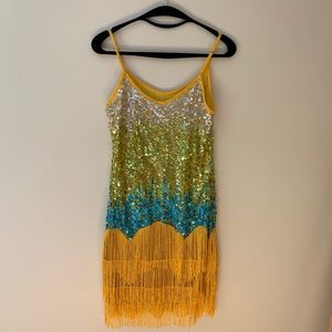 NWOT Shimmery Latin dress